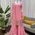 light pink faux georgette salwar suit dupatta
