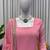 light pink faux georgette salwar suit dupatta