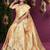 Beige Banarasi Satin  Saree with Heavy Zari & Thread Work | Wedding & Festive Wear