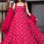 pink faux georgette anarkali salwar suit dupatta