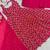 pink faux georgette anarkali salwar suit dupatta
