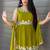 light green faux georgette salwar suit dupatta