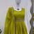 light green faux georgette salwar suit dupatta