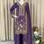 purple salwar suit dupatta