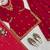 red faux georgette salwar suit dupatta