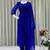 blue georgette salwar suit dupatta