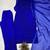 blue georgette salwar suit dupatta