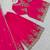 pink faux georgette salwar suit dupatta