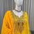 yellow faux georgette salwar suit dupatta