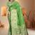 Mehendi Green Banarasi Satin Silk Saree with Heavy Zari & Thread Work | Wedding & Festive Wear