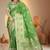 Mehendi Green Banarasi Satin Silk Saree with Heavy Zari & Thread Work | Wedding & Festive Wear