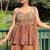 light brown salwar suit dupatta