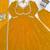 mustard faux georgette anarkali salwar suit dupatta