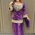 purple salwar suit dupatta