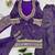 purple salwar suit dupatta