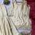 cream chinon salwar suit dupatta