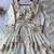 white silk blend anarkali salwar suit dupatta