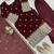 brown faux georgette salwar suit dupatta