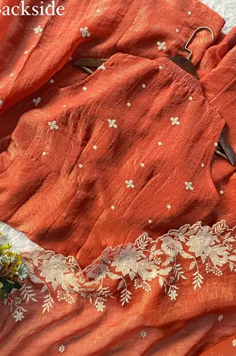 brown anarkali salwar suit dupatta