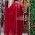 red embroidered salwar suit dupatta