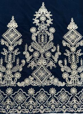teal viscose velvet salwar suit dupatta 4
