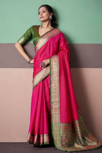 Elegant patola silk blend saree 