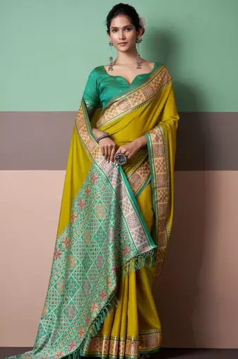 Elegant patola silk blend saree collection for women 
