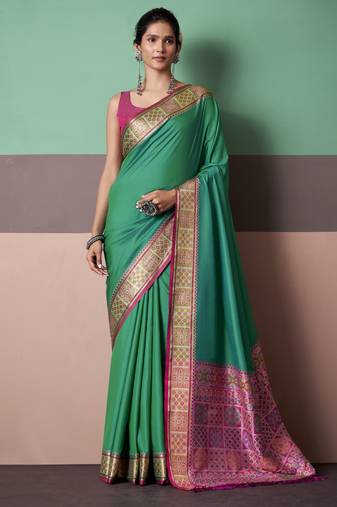 Elegant patola silk blend saree 