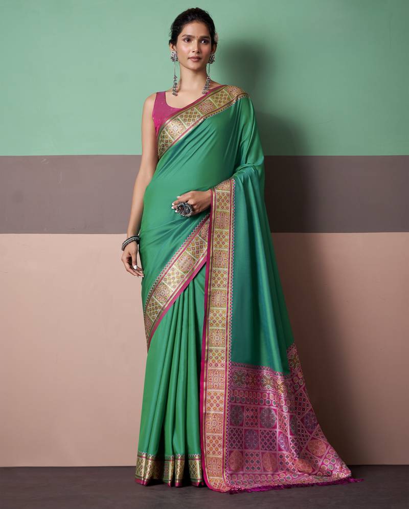 Elegant patola silk blend saree 