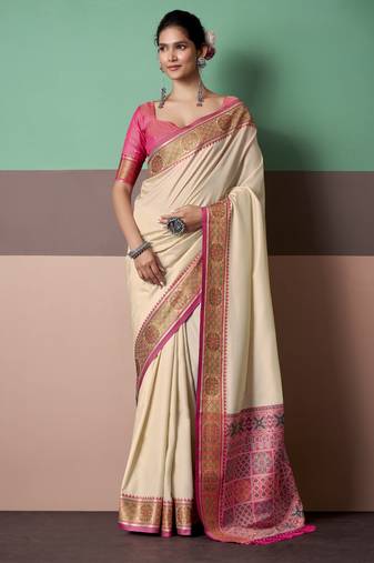 Elegant patola silk blend saree 
