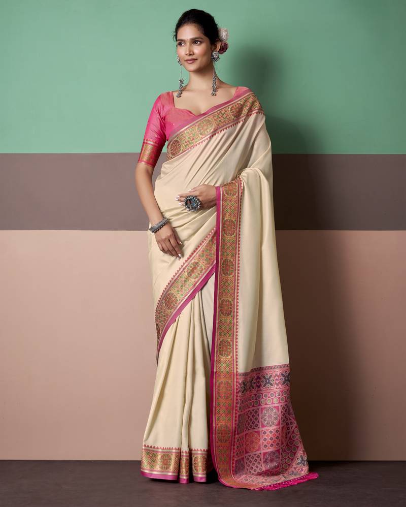 Elegant patola silk blend saree 