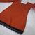 RUST COLOR ROMAN SILK SHORT KURTI     COMFORTABLE & CHIC LOOK