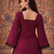 LIPSTICK  COLOR ROMAN SILK SHORT KURTI     COMFORTABLE & CHIC LOOK 