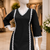 BLACK ROMAN silk blend SHORT KURTI   