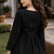 BLACK  ROMAN SILK SHORT KURTI     COMFORTABLE & STYLISH LOOK