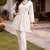 OFF WHITE  ROMAN SILK SHORT KURTI     COMFORTABLE & STYLISH LOOK