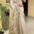 women's shimmer silk blend motiff embroidered saree with blouse piece