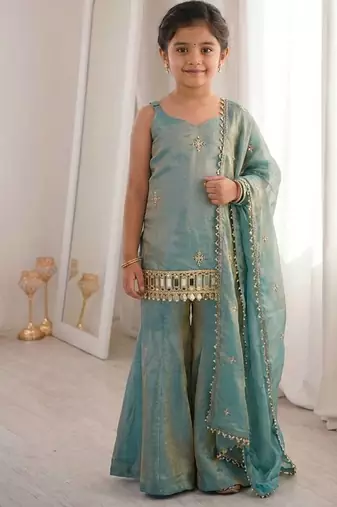 New trendy kids wedding wear kurta suit