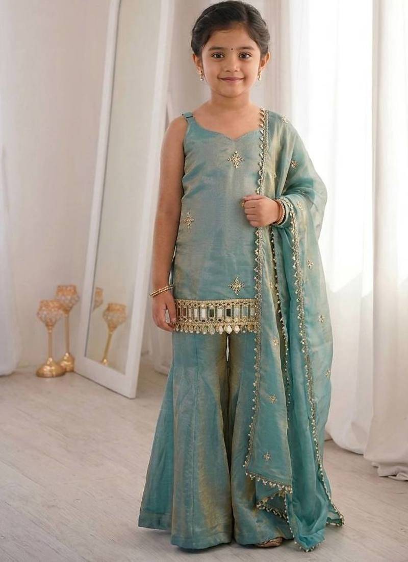 New trendy kids wedding wear kurta suit