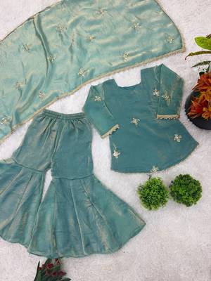   embroderied kids kurta set 4