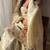 Designer cream embroidered chinnon ethnic sharara suit set for women