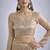 Beige sequin embellished border work silk saree for women