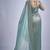 Sky blue sequin embellished border work silk saree for women