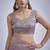 Lavender sequin embellished border work silk saree for women