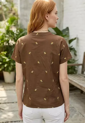 Rayon Embroidered Short Kurti Top