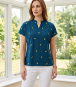 Stylish Women Rayon Embroidered Short Kurti Top     Casual Regular Wear Tunic for Girls & Women