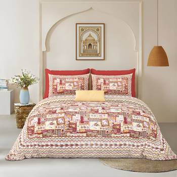 bedsheet with pillow covers for home & bedroom use 1