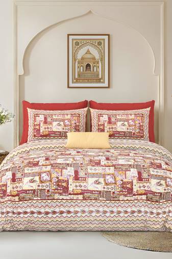bedsheet with pillow covers for home & bedroom use