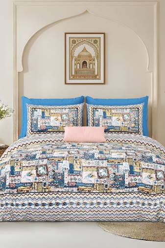 bedsheet with pillow covers for home & bedroom use