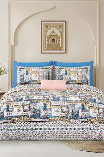 bedsheet with pillow covers for home & bedroom use
